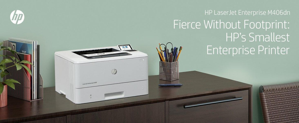 HP LASERJET ENTERPRISE M406DN – MONOCHROME LASER PRINTER – 40 PPM, ENTERPRISE SECURITY