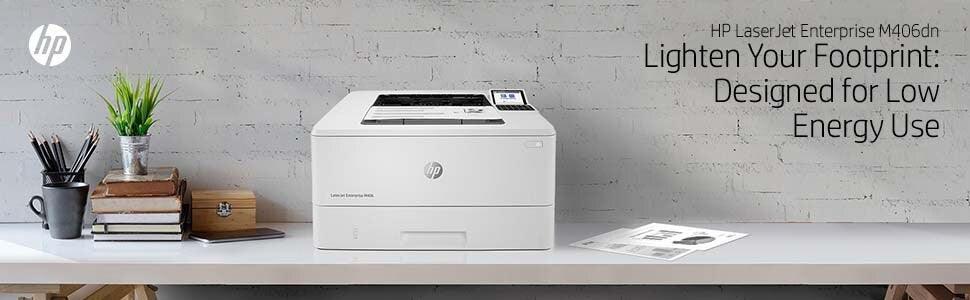 HP LASERJET ENTERPRISE M406DN – MONOCHROME LASER PRINTER – 40 PPM, ENTERPRISE SECURITY