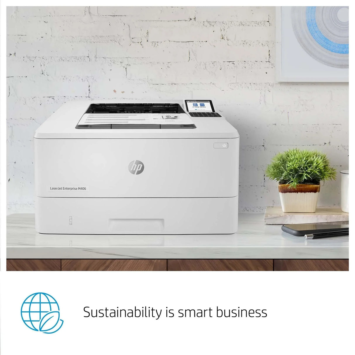HP LASERJET ENTERPRISE M406DN – MONOCHROME LASER PRINTER – 40 PPM, ENTERPRISE SECURITY