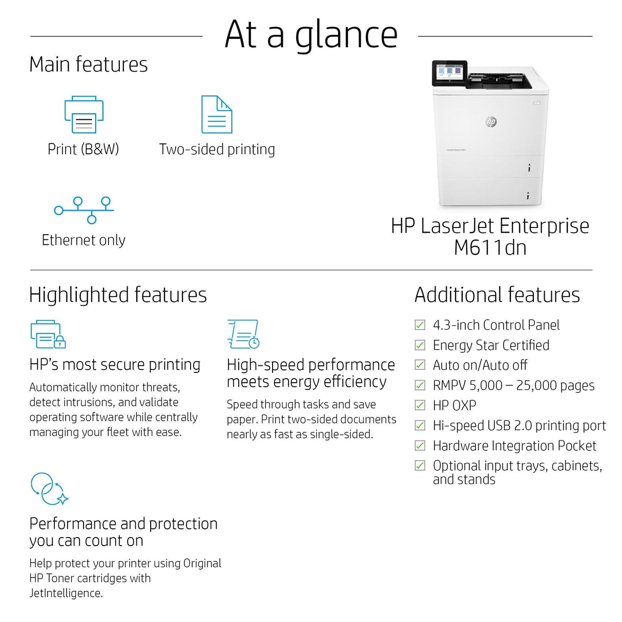 HP LaserJet Enterprise M611dn (7PS84A)