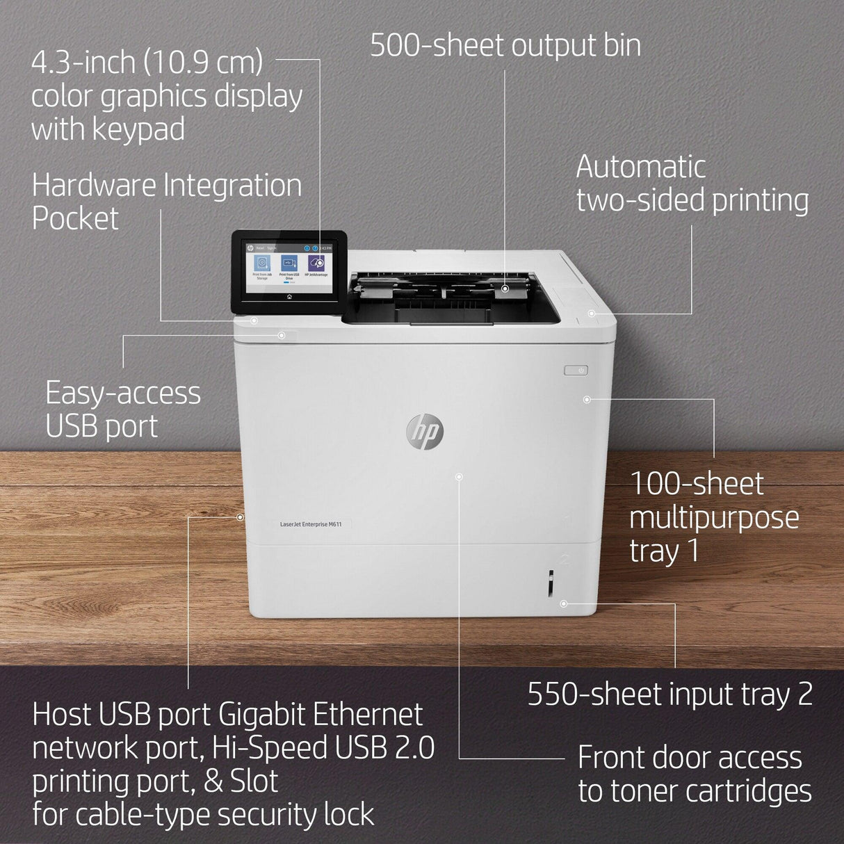 HP LaserJet Enterprise M611dn (7PS84A)