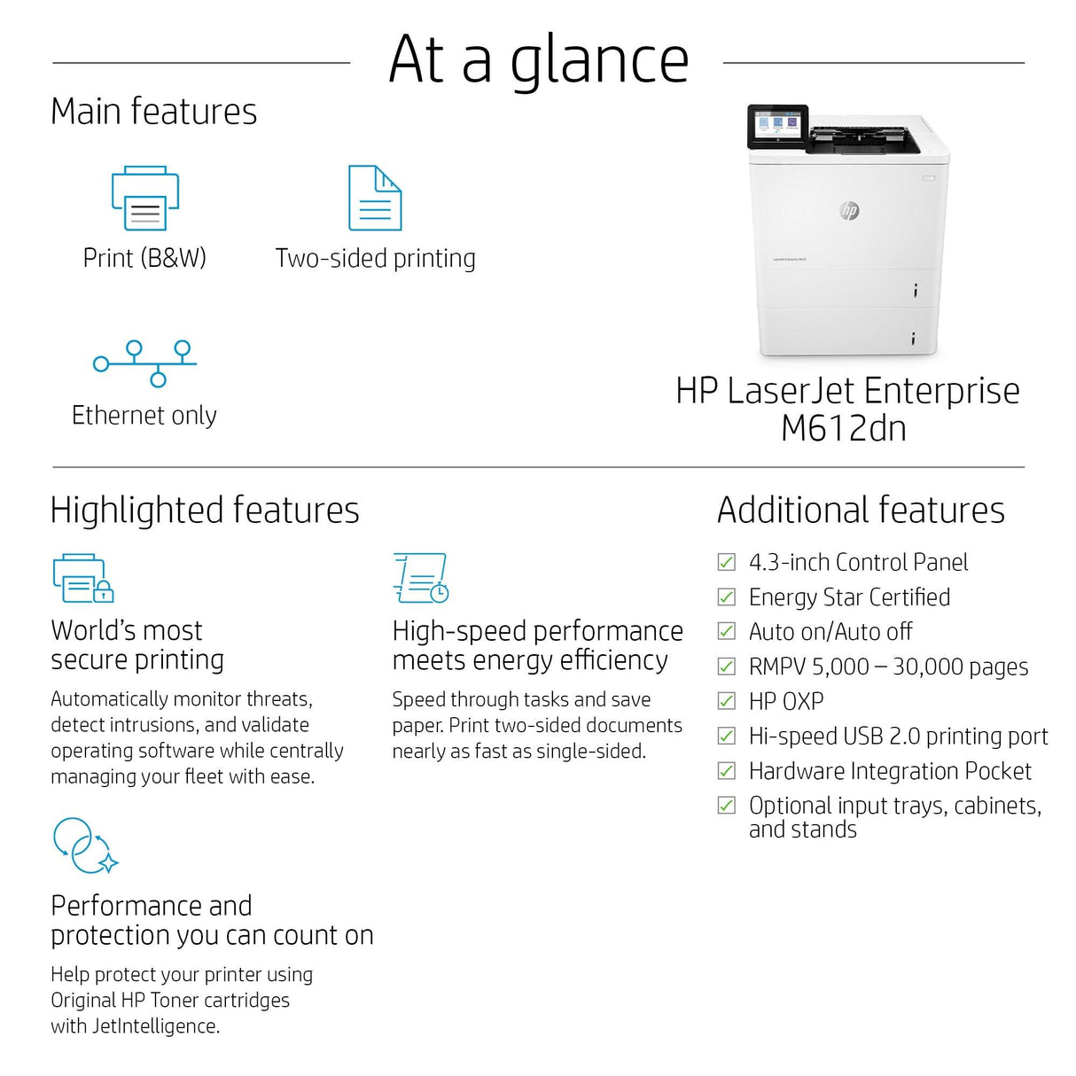 HP LaserJet Enterprise M612dn (7PS86A)
