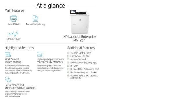 HP LaserJet Enterprise M612dn (7PS86A)