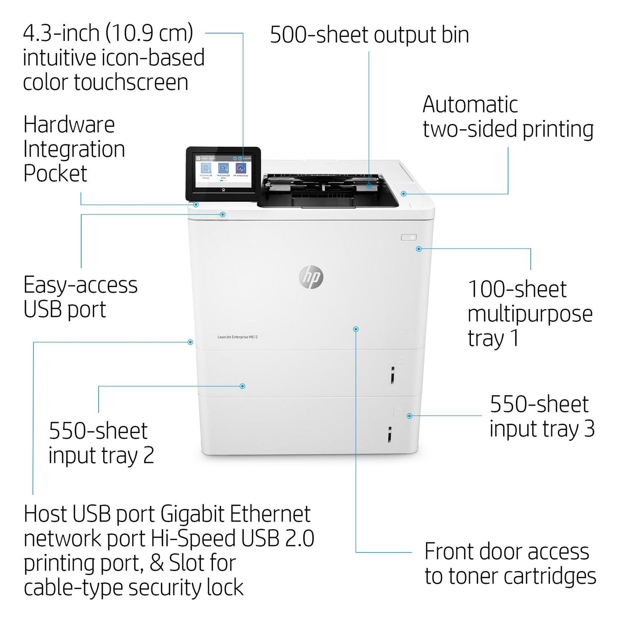 HP LaserJet Enterprise M612dn (7PS86A)