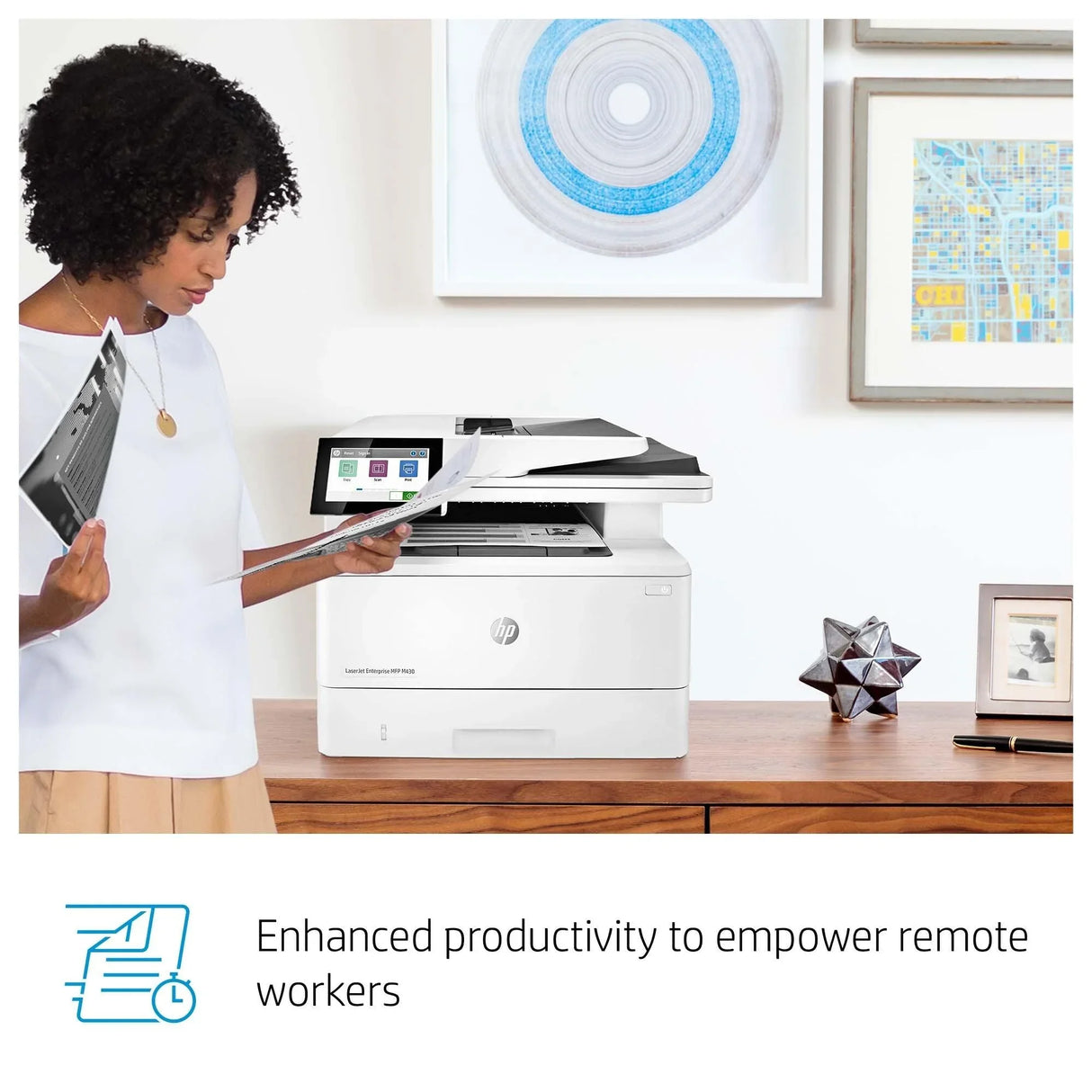 HP LaserJet Enterprise MFP M430f – Print / Copy / Scan / Fax / Laser / Monochrome – 40 PPM MFP