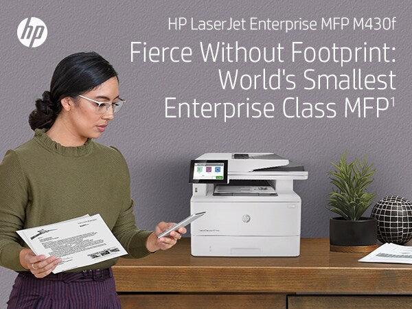 HP LaserJet Enterprise MFP M430f – Print / Copy / Scan / Fax / Laser / Monochrome – 40 PPM MFP