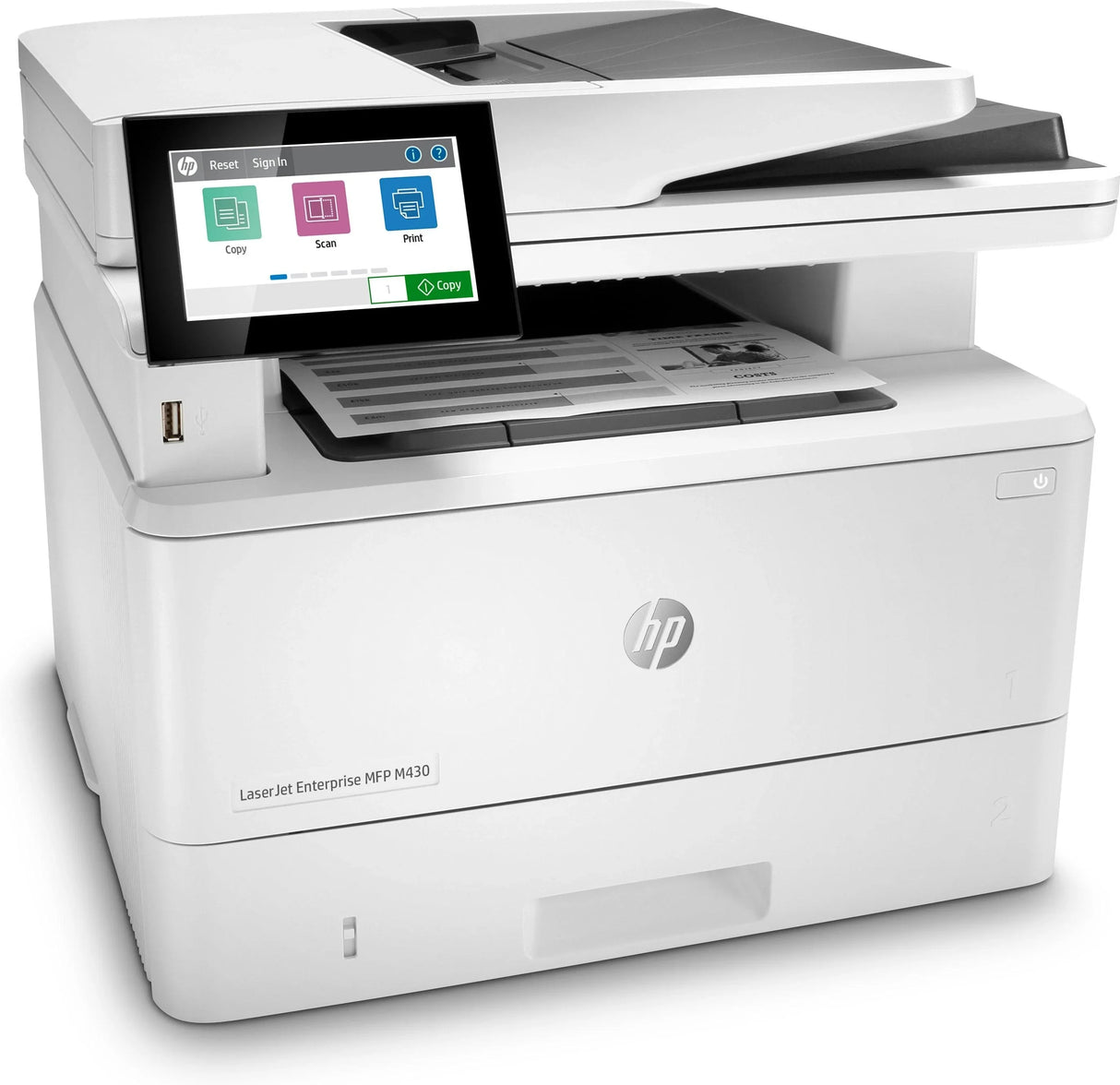 HP LaserJet Enterprise MFP M430f – Print / Copy / Scan / Fax / Laser / Monochrome – 40 PPM MFP