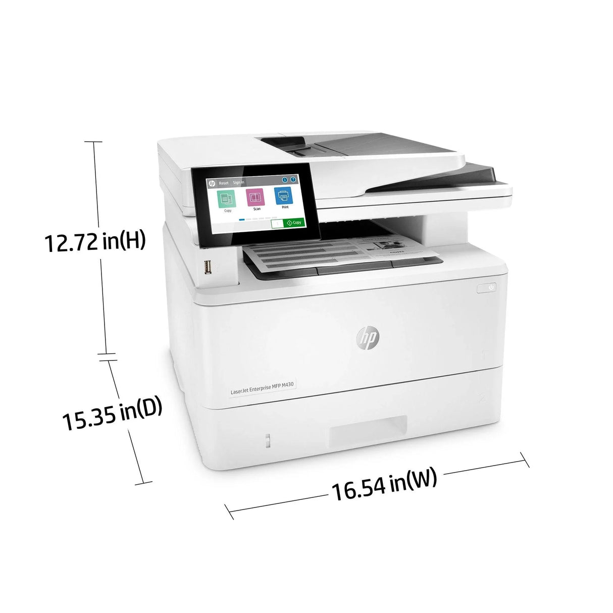 HP LaserJet Enterprise MFP M430f – Print / Copy / Scan / Fax / Laser / Monochrome – 40 PPM MFP