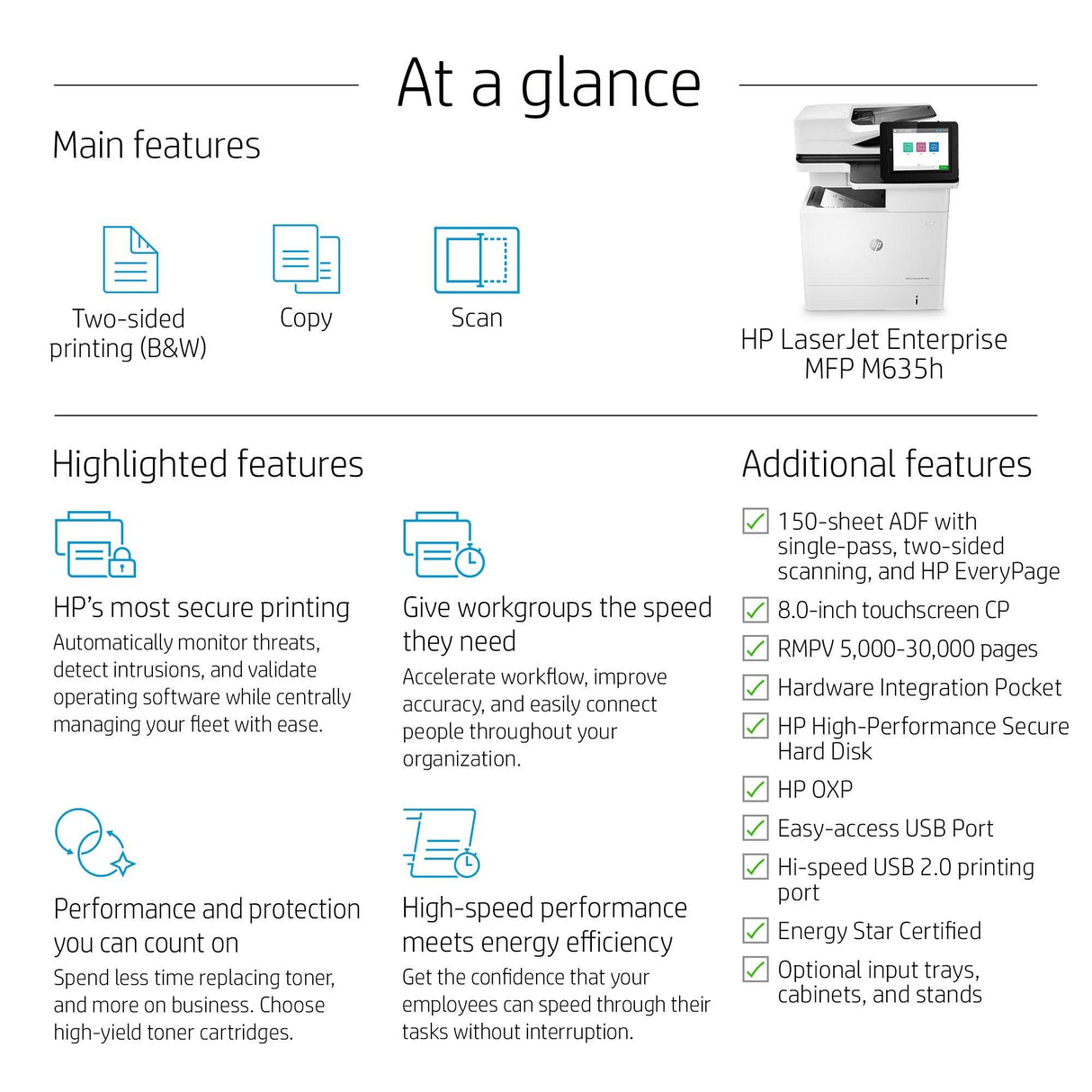HP LaserJet Enterprise MFP M635h (7PS97A)