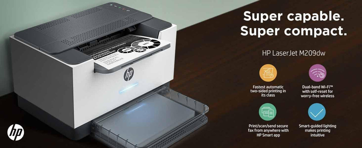 HP LASERJET M209DW – MONOCHROME LASER PRINTER – FAST DUPLEX & WIRELESS PRINTING
