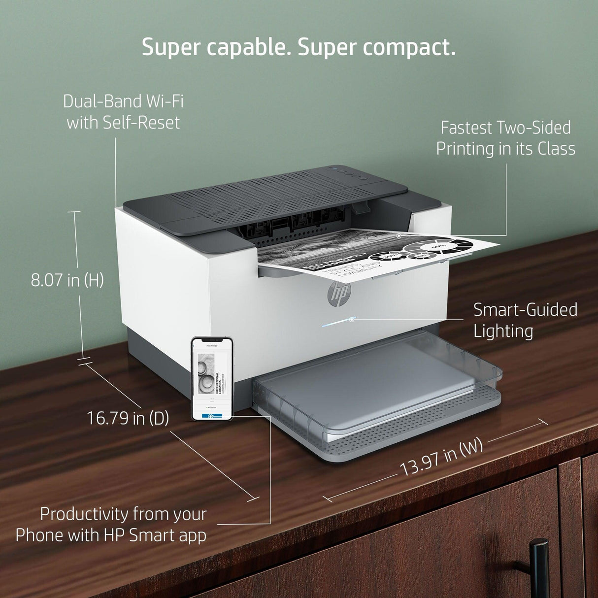 HP LaserJet M209dw Printer (6GW62F)