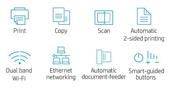HP LASERJET MFP M234sdw – Print / Scan / Copy / Fax / Laser / Monochrome – Fast Duplex Wireless MFP