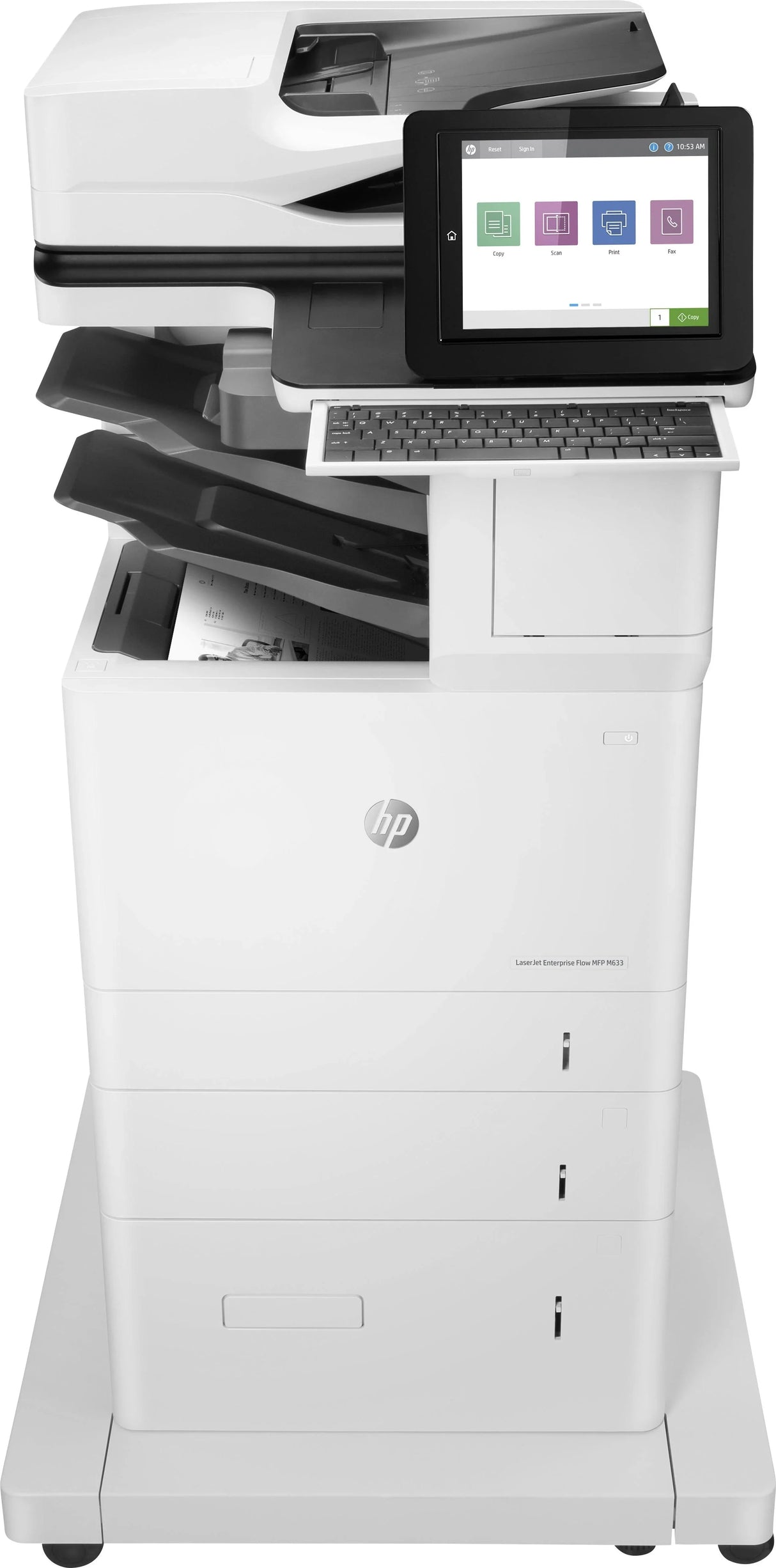 HP LJ ENT FLOW M633Z MONO MFP, A4, 71PPM, 4 TRAYS, DUPLEX, WIFI, FAX