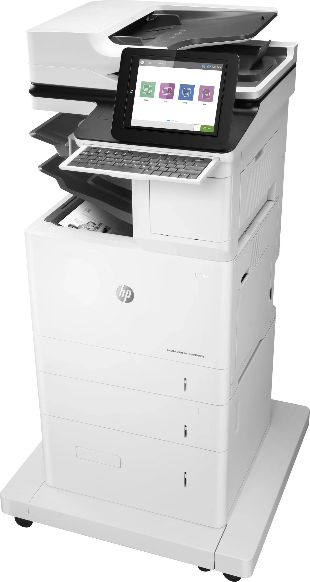 HP LJ ENT FLOW M633Z MONO MFP, A4, 71PPM, 4 TRAYS, DUPLEX, WIFI, FAX