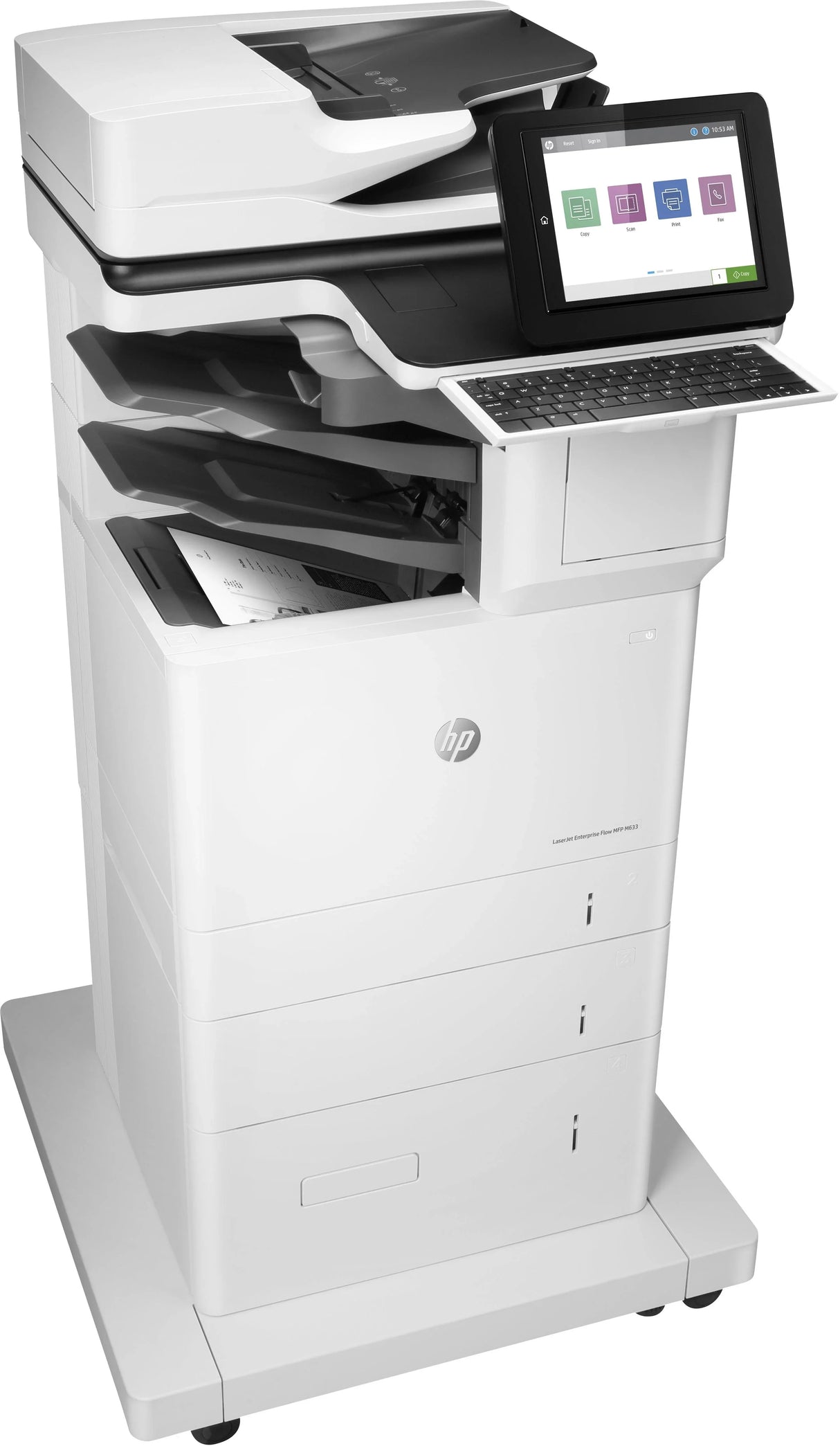 HP LJ ENT FLOW M633Z MONO MFP, A4, 71PPM, 4 TRAYS, DUPLEX, WIFI, FAX