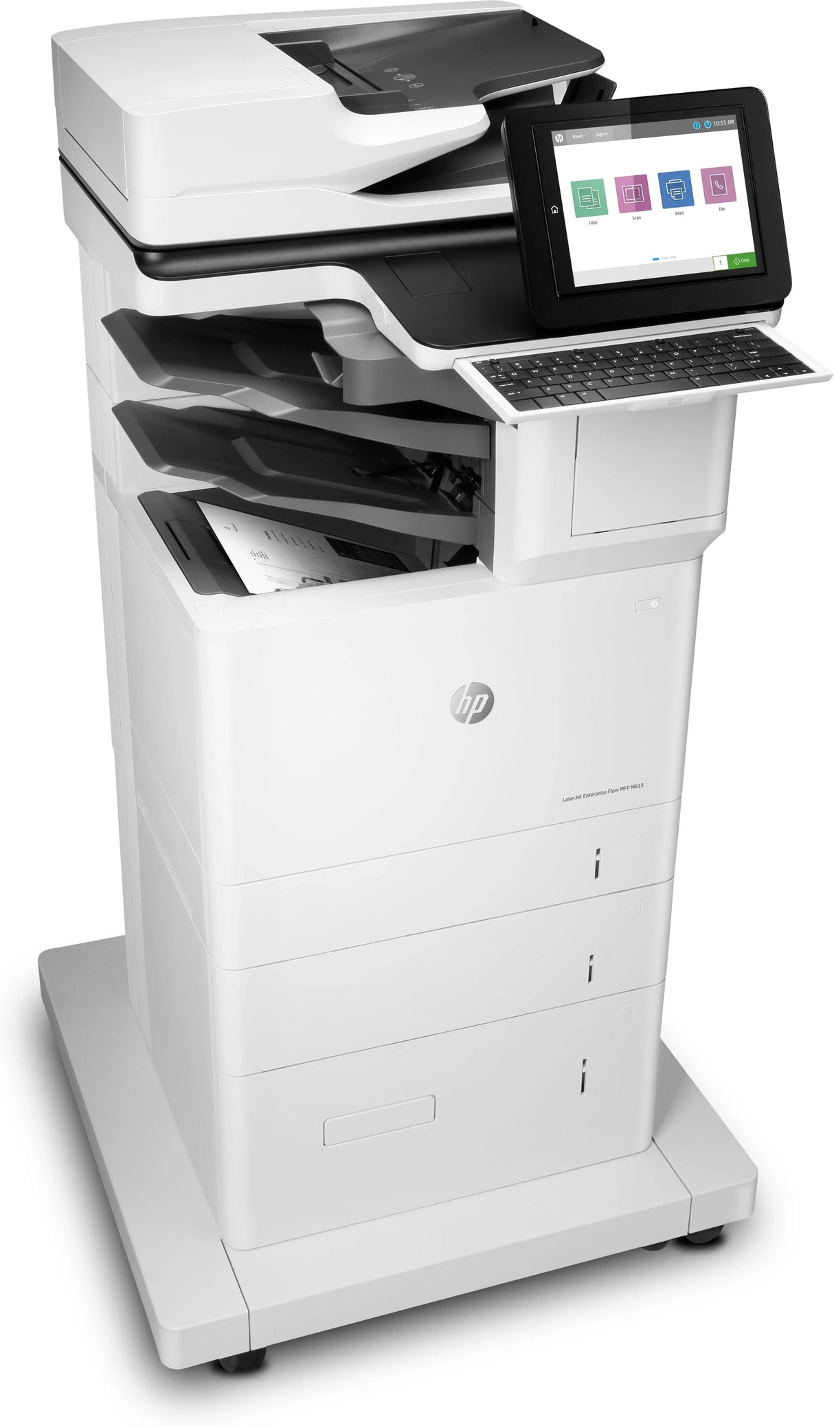 HP LJ ENT FLOW M633Z MONO MFP, A4, 71PPM, 4 TRAYS, DUPLEX, WIFI, FAX