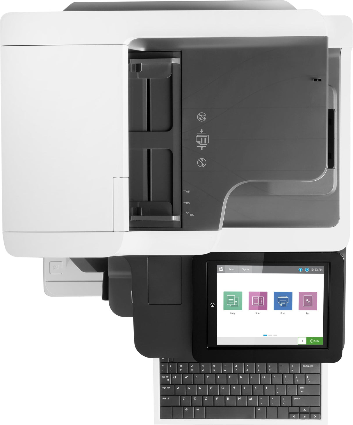 HP LJ ENT FLOW M633Z MONO MFP, A4, 71PPM, 4 TRAYS, DUPLEX, WIFI, FAX