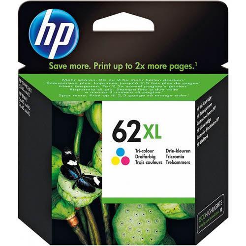 HP NO 62XL – High Yield Colour Ink Cartridge – Inkjet Printer Supply