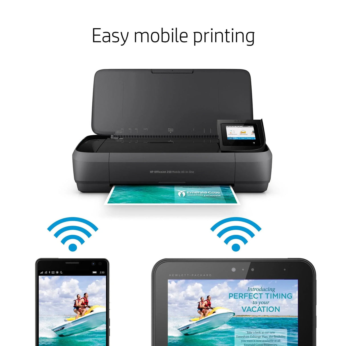 HP OfficeJet 250 – Print / Scan / Copy / Fax / Inkjet / Colour – Wireless Mobile MFP