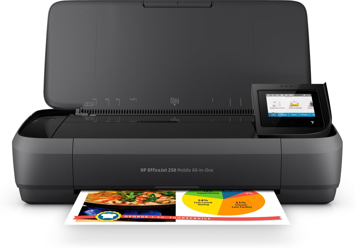 HP OfficeJet 250 – Print / Scan / Copy / Fax / Inkjet / Colour – Wireless Mobile MFP