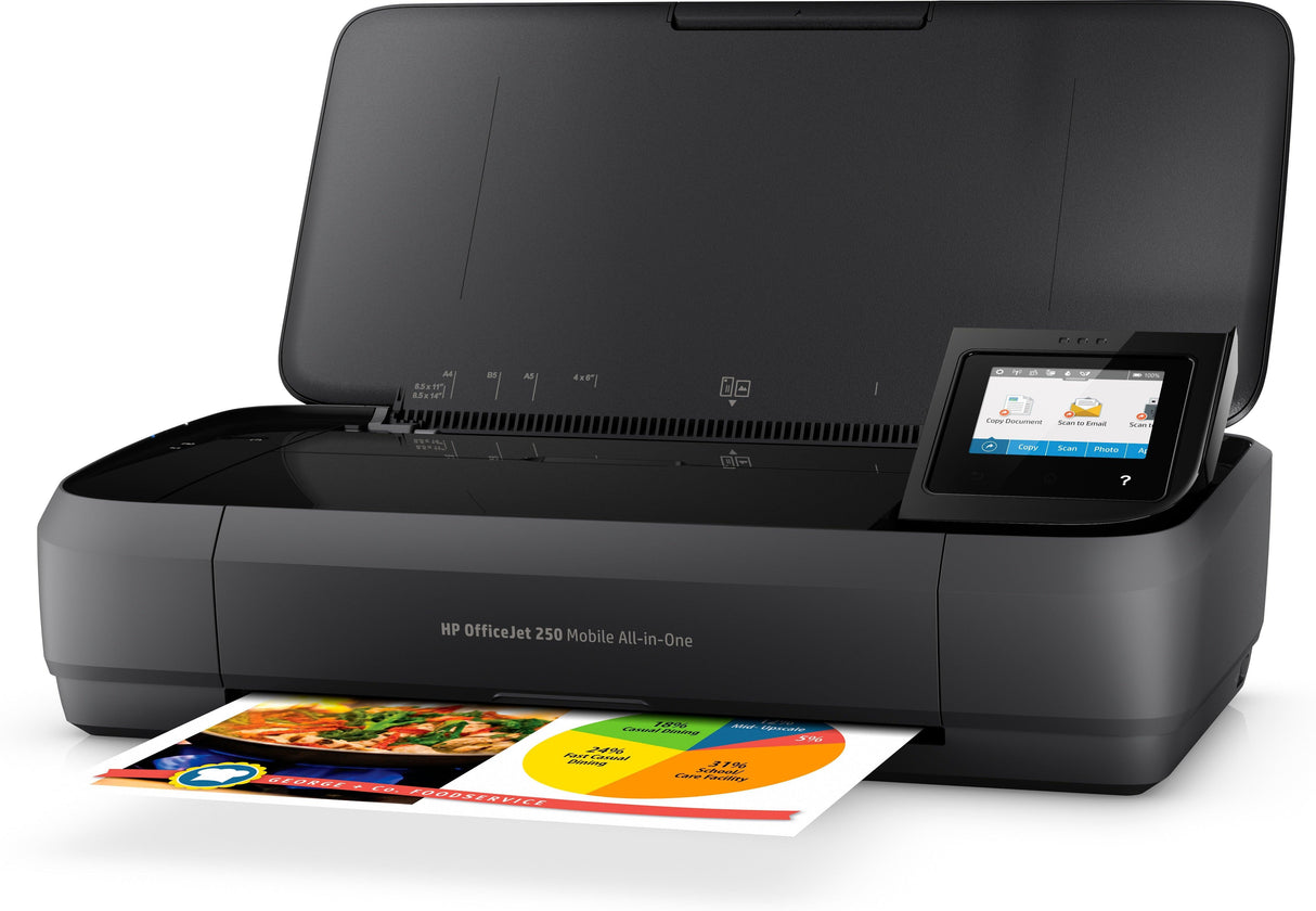 HP OfficeJet 250 – Print / Scan / Copy / Fax / Inkjet / Colour – Wireless Mobile MFP