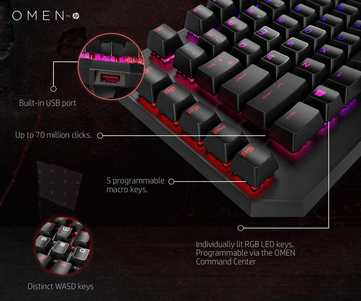 HP OMEN by HP Sequencer Keyboard (2VN99AA)