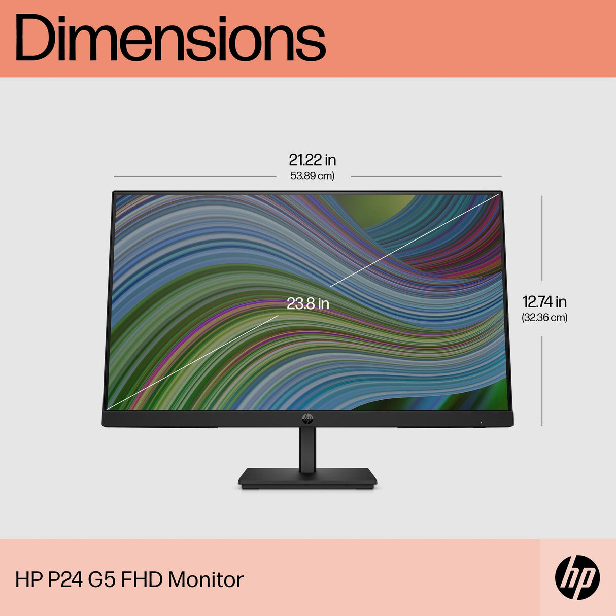 HP P24 G5 FHD Monitor (64X66AA)