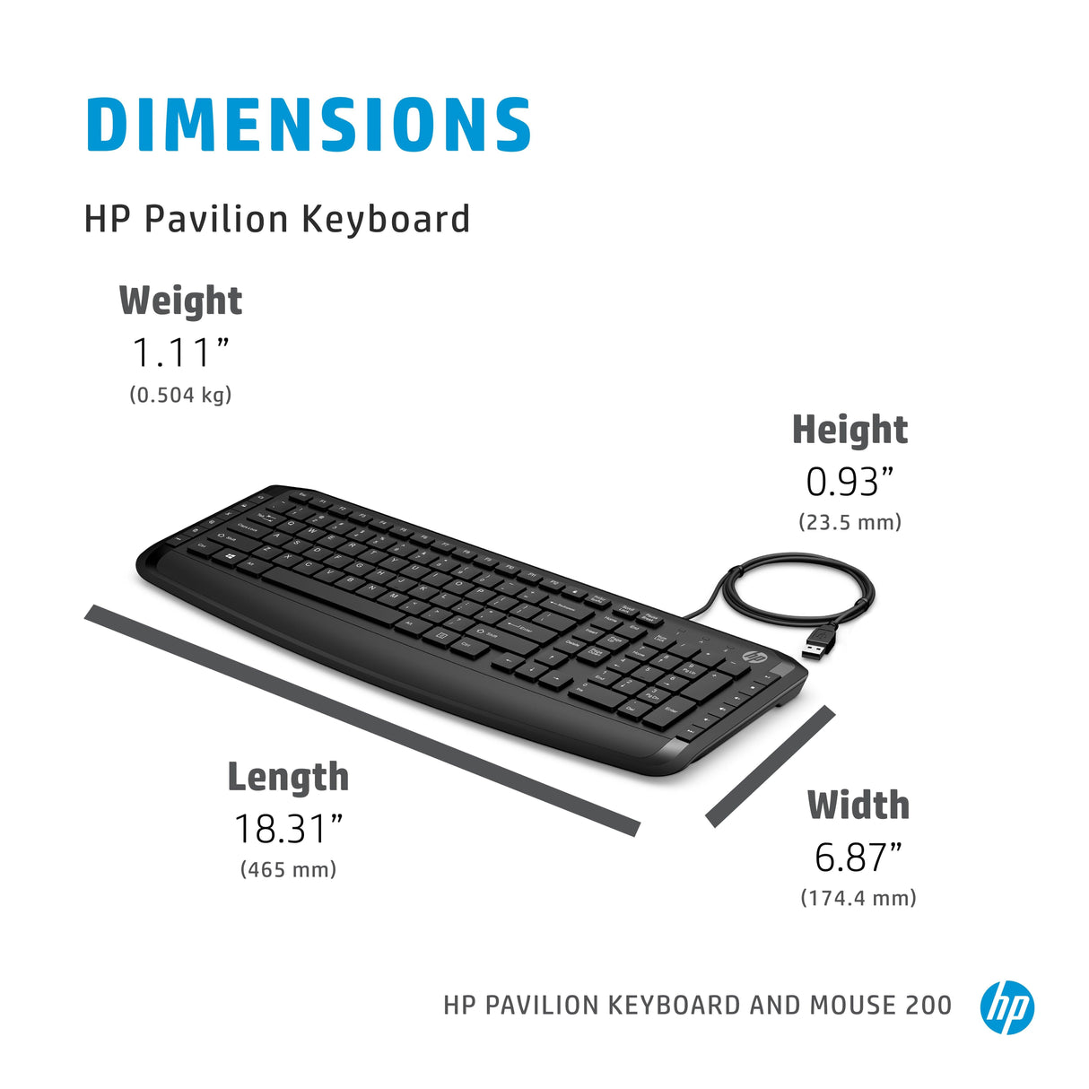 HP Pavilion Keyboard and Mouse 200 (9DF28AA)