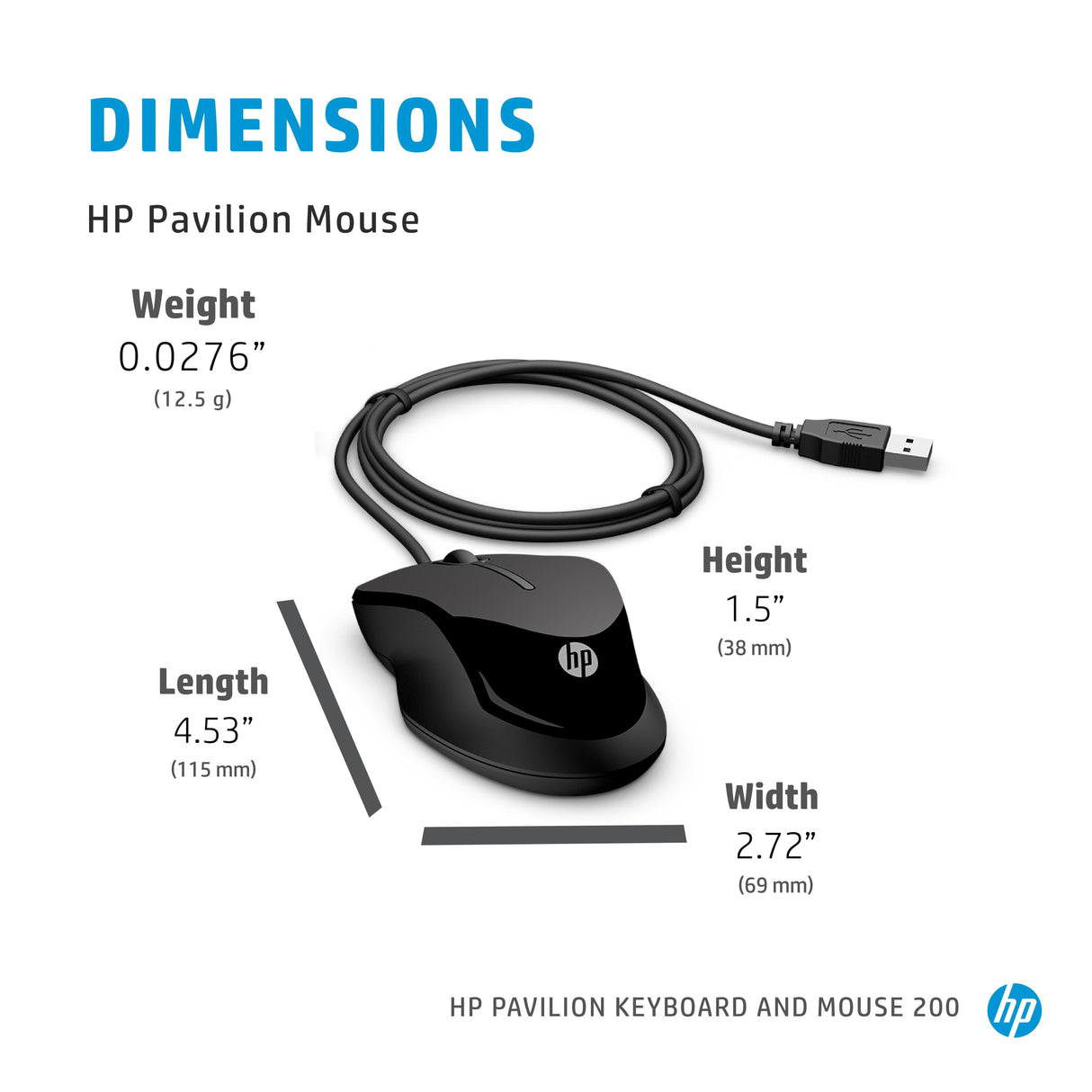 HP Pavilion Keyboard and Mouse 200 (9DF28AA)