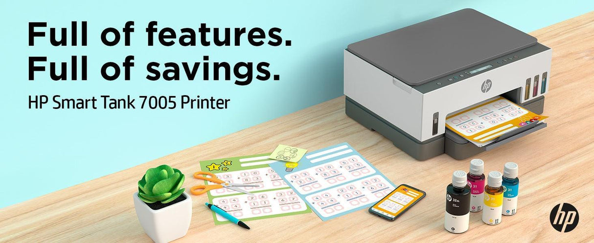 HP SMART TANK 7005 – Print / Scan / Copy / Wireless Inkjet Colour MFP
