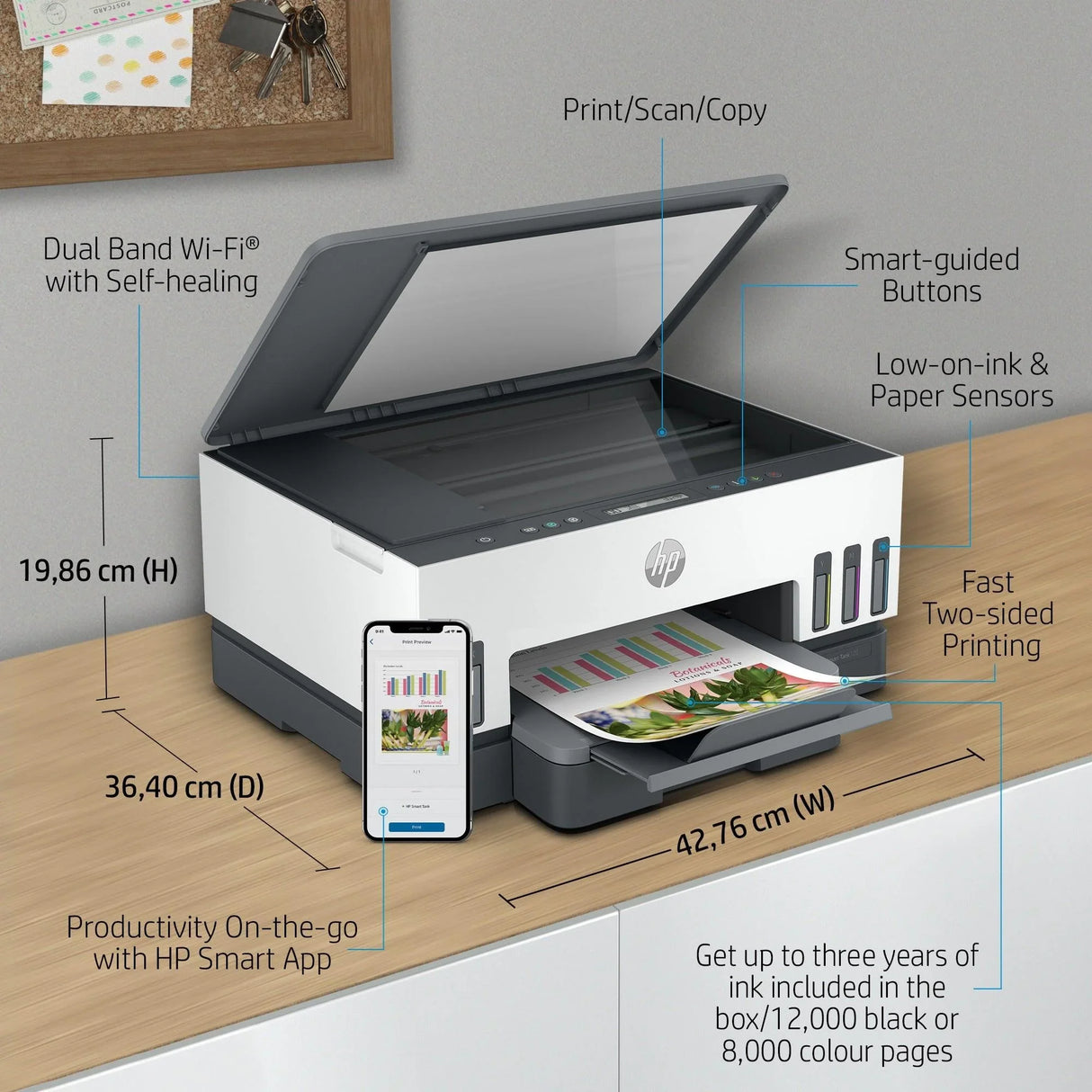 HP SMART TANK 7005 – Print / Scan / Copy / Wireless Inkjet Colour MFP