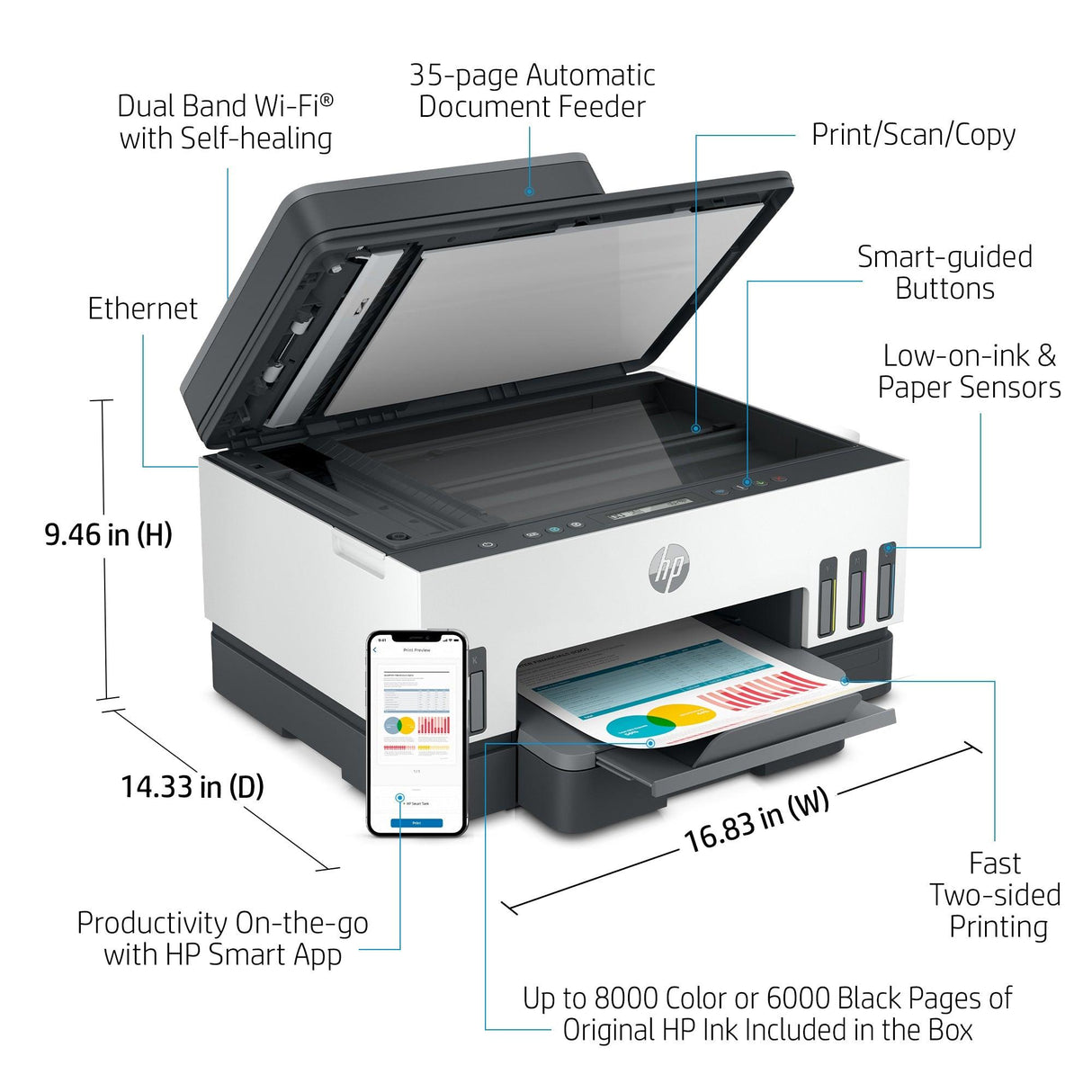 HP Smart Tank 7305 All-in-One (28B75A)