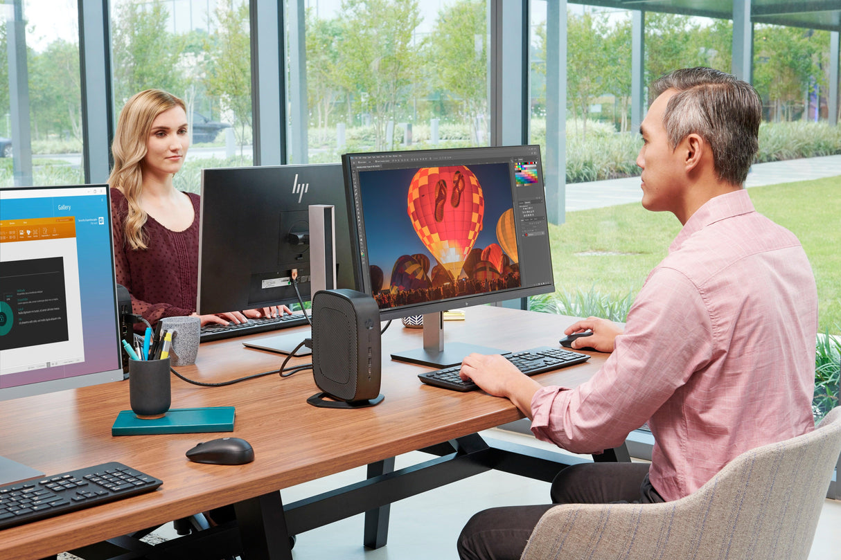 HP t740: AMD Ryzen V1756B 3.25 GHz (up to 3.6 GHz)/ 8 GB/ 64GB/ Embedded GPU/ Intel 802.11ac + BT/ Win 10 IoT 64-bit 2019