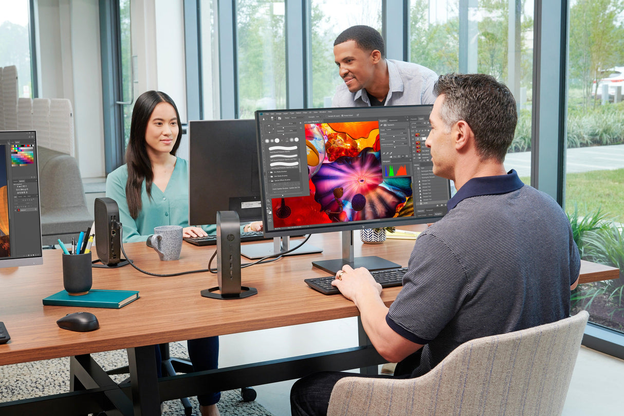 HP t740: AMD Ryzen V1756B 3.25 GHz (up to 3.6 GHz)/ 8 GB/ 64GB/ Embedded GPU/ Intel 802.11ac + BT/ Win 10 IoT 64-bit 2019