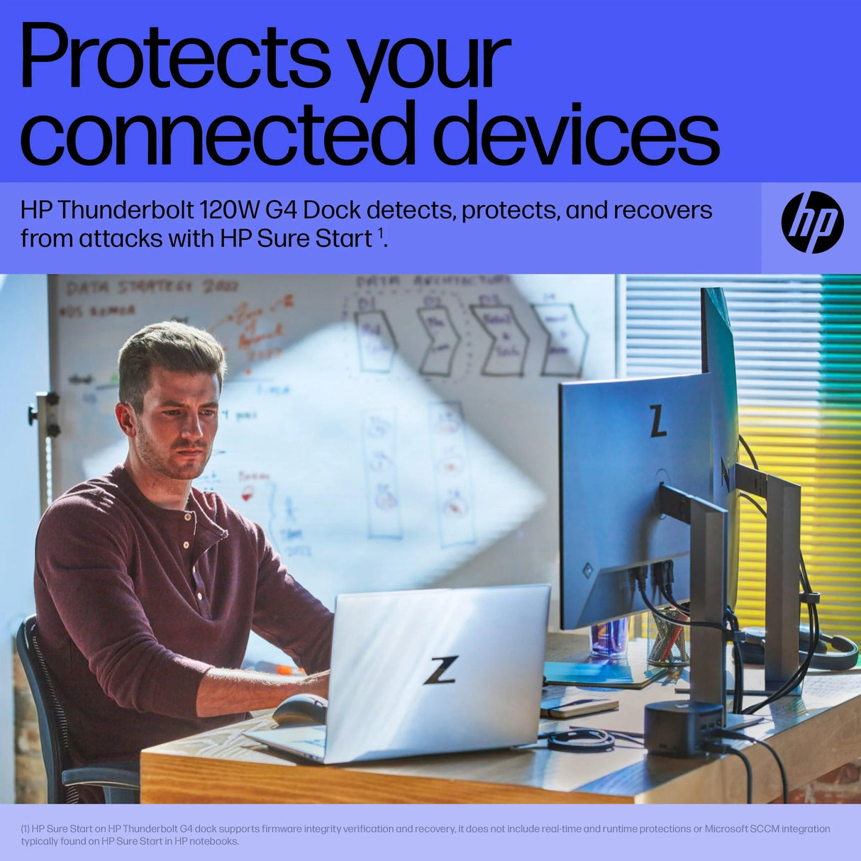 HP Thunderbolt Dock 120W G4 – Thunderbolt 4 / 120W PD / HDMI / DP / Ethernet – Docking Station