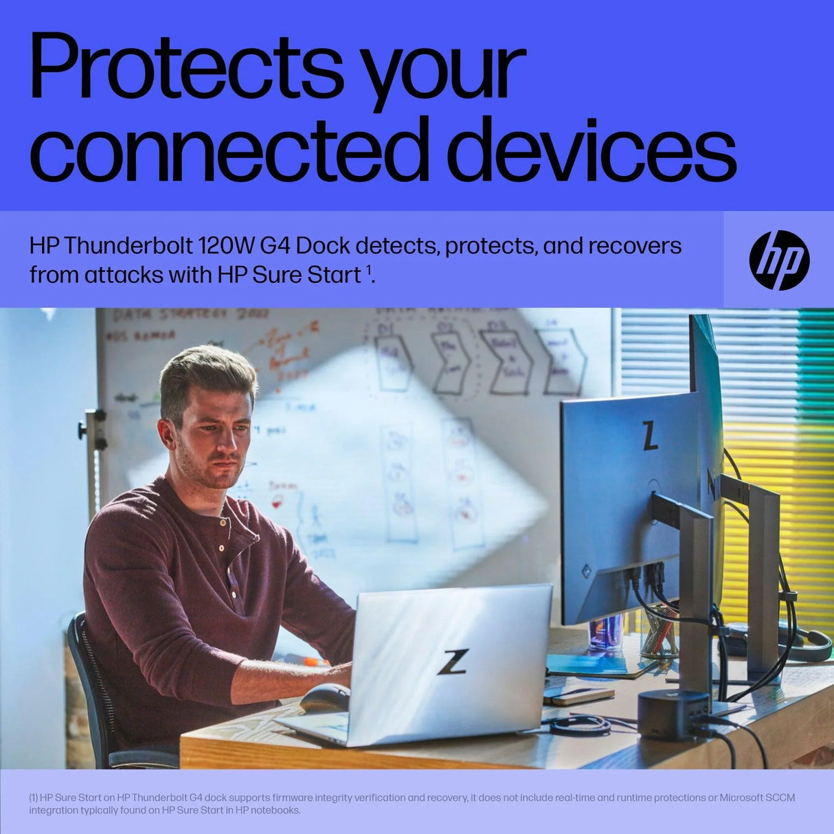 HP Thunderbolt Dock 120W G4 – Thunderbolt 4 / 120W PD / HDMI / DP / Ethernet – Docking Station
