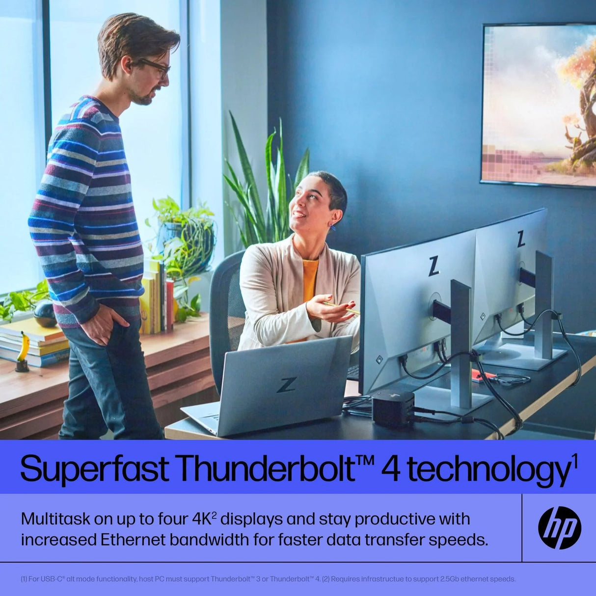 HP Thunderbolt Dock 120W G4 – Thunderbolt 4 / 120W PD / HDMI / DP / Ethernet – Docking Station