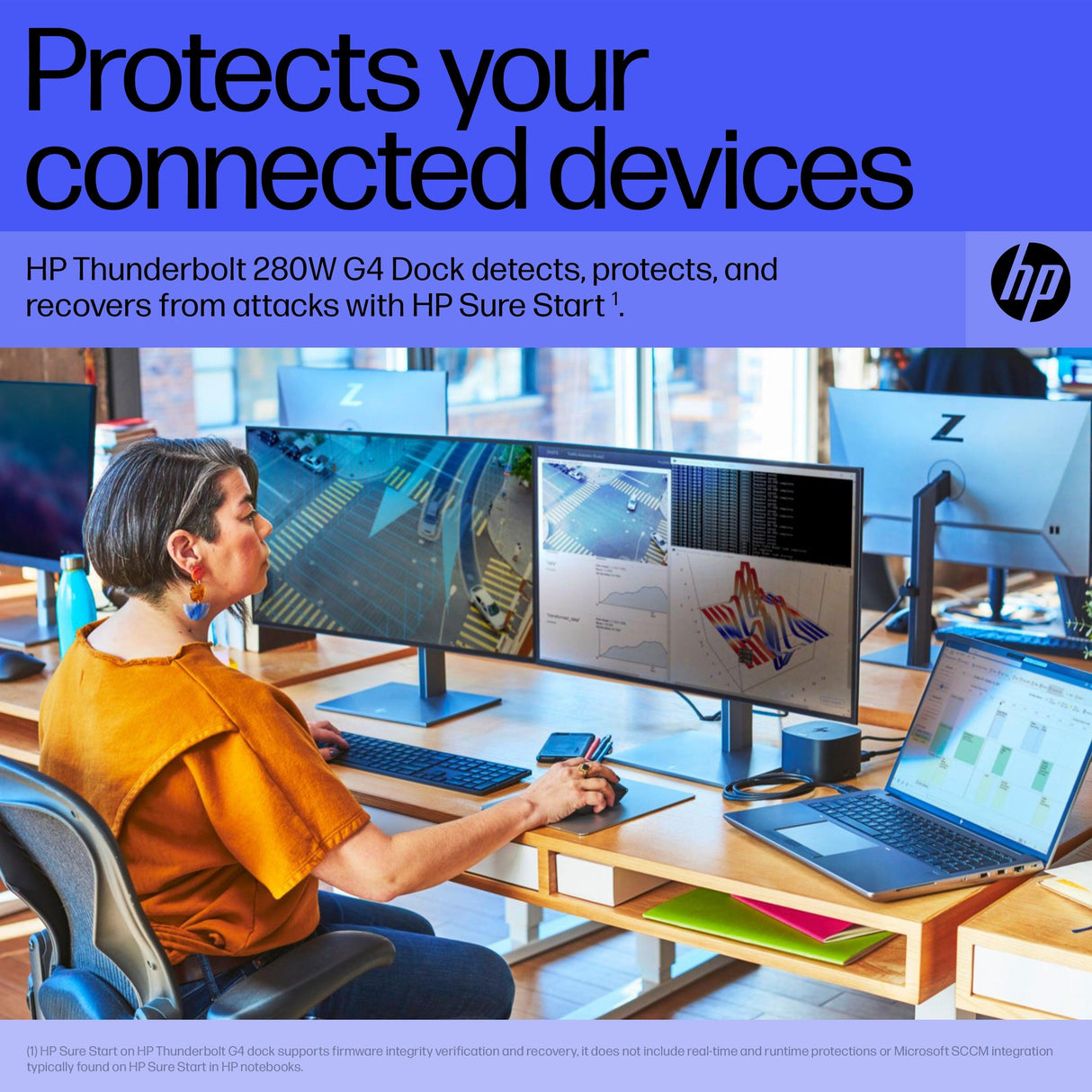 HP Thunderbolt Dock 280W G4 w|Combo Cable (4J0G4AA)