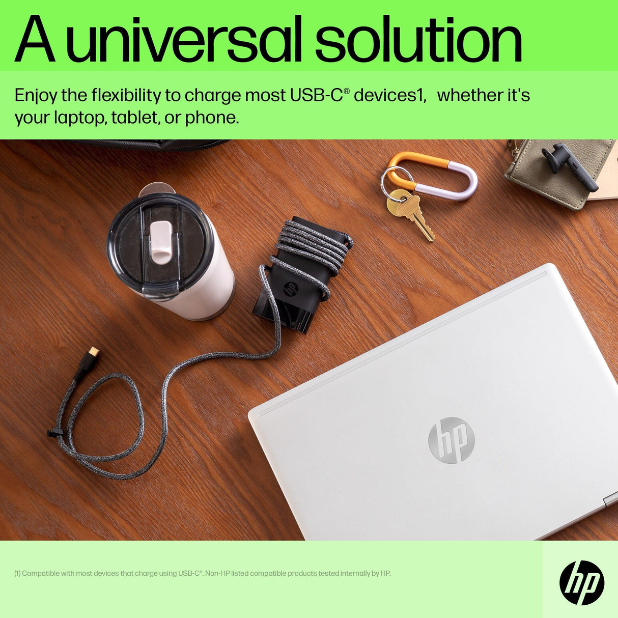 HP 671R2AA – 65W / USB-C / PD – Laptop Charger