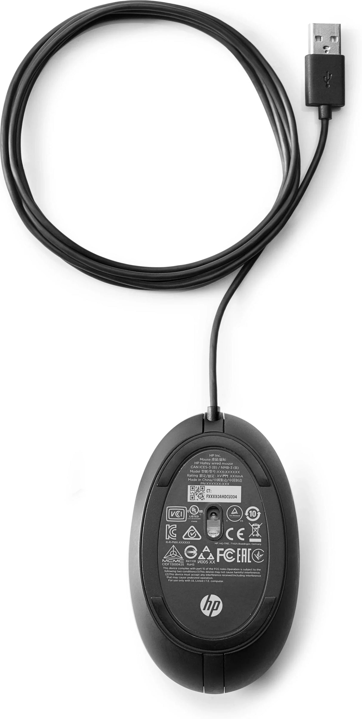 HP 320M – Wired USB / 1200 DPI / Ambidextrous – Office Mouse