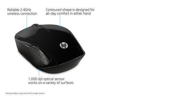 HP Wireless Mouse 200 – Wireless 2.4GHz / 1200 DPI / Silent Click – Office Wireless Mouse