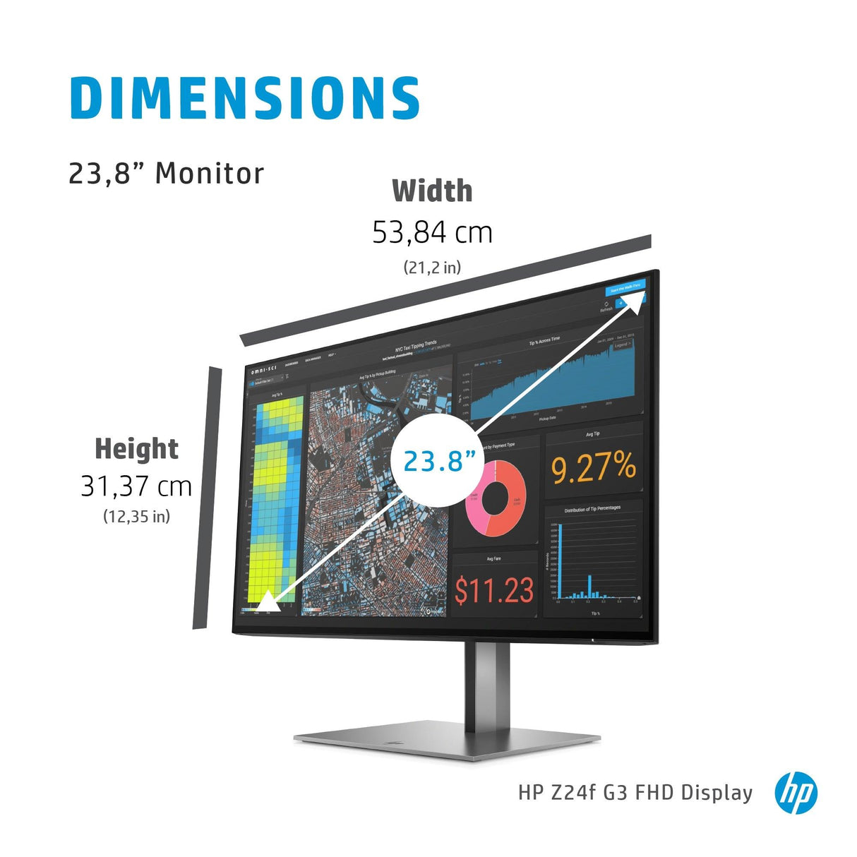 HP Z24f G3 FHD Display (3G828AA)