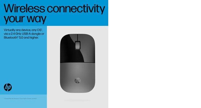 HP Z3700 – Wireless (Bluetooth + 2.4GHz) / 1200 DPI / Lightweight – Travel Wireless Mouse