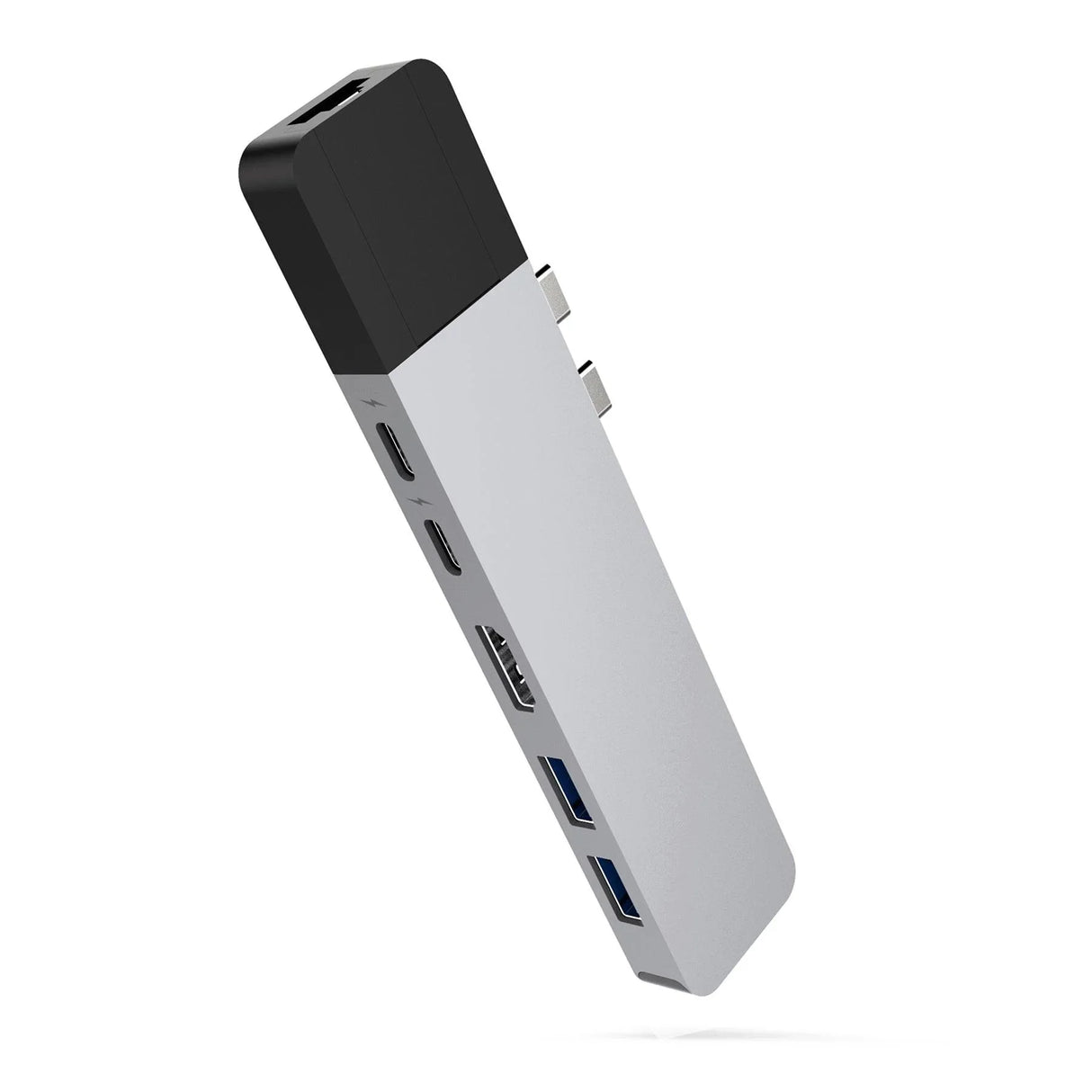 HYPER GN28N-SILVER – USB-C / 100W PD / HDMI / 2x USB-A / Ethernet – Port Replicator