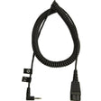 JABRA QD to 2.5 mm Jack coiled cord (8800-01-46)