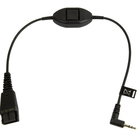 JABRA QD to 2.5 mm Jack with answer|end button (8800-00-55)