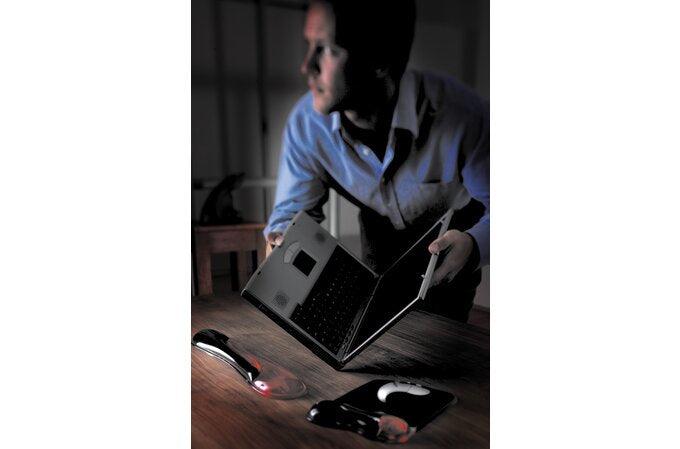 KENSINGTON Duo Gel Mouse Pad with Integrated Wrist Support - Red|Black (62402)