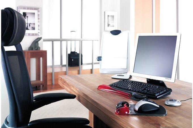 KENSINGTON Duo Gel Mouse Pad with Integrated Wrist Support - Red|Black (62402)