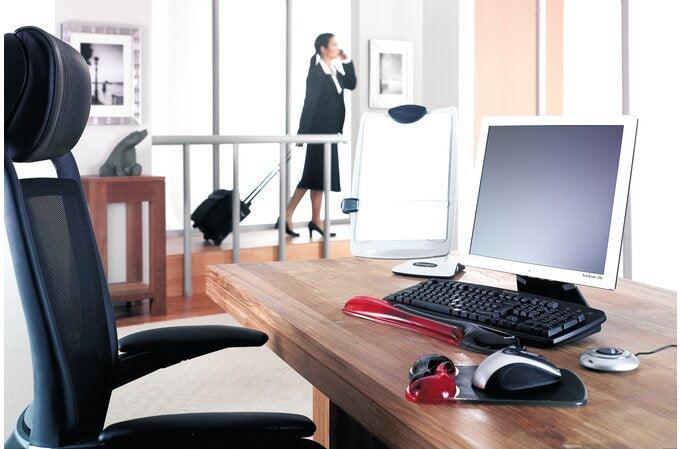 KENSINGTON Duo Gel Mouse Pad with Integrated Wrist Support - Red|Black (62402)