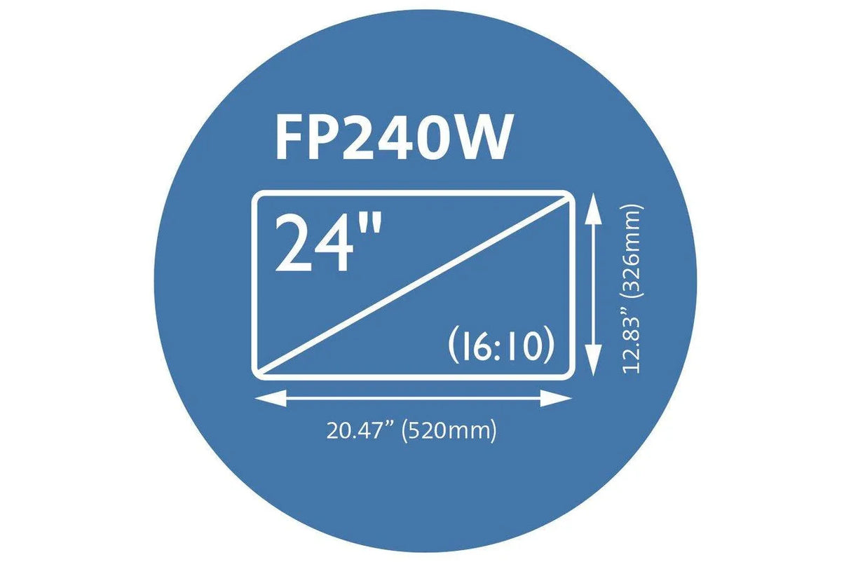 KENSINGTON FP240W9 – 24" / 16:9 / 2-Way Privacy – Widescreen Privacy Filter – Frameless Attachment with Blue Light Reduction & Anti-Glare